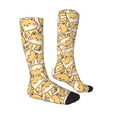 thumbnail image 3 of Picia Women Crew Soft Moisture-wicking Socks Cute Shiba Pattern Design Cotton Socks, One Size fit All, 3 of 9