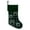 Green, variant on Monogram Christmas Stockings 17.7 inch - Personalized Plaid Xmas Stockings with Embroidered Initial for Family, Pets, Rustic Country Fireplace Holiday Decorations