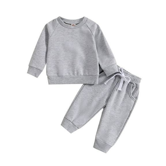 Toddler Boy Outfits Fall Girls Long Sleeve Solid T Shirt Pullover Tops Pants Outfits Fall Winter Outfit,Size 2 Years-3 Years