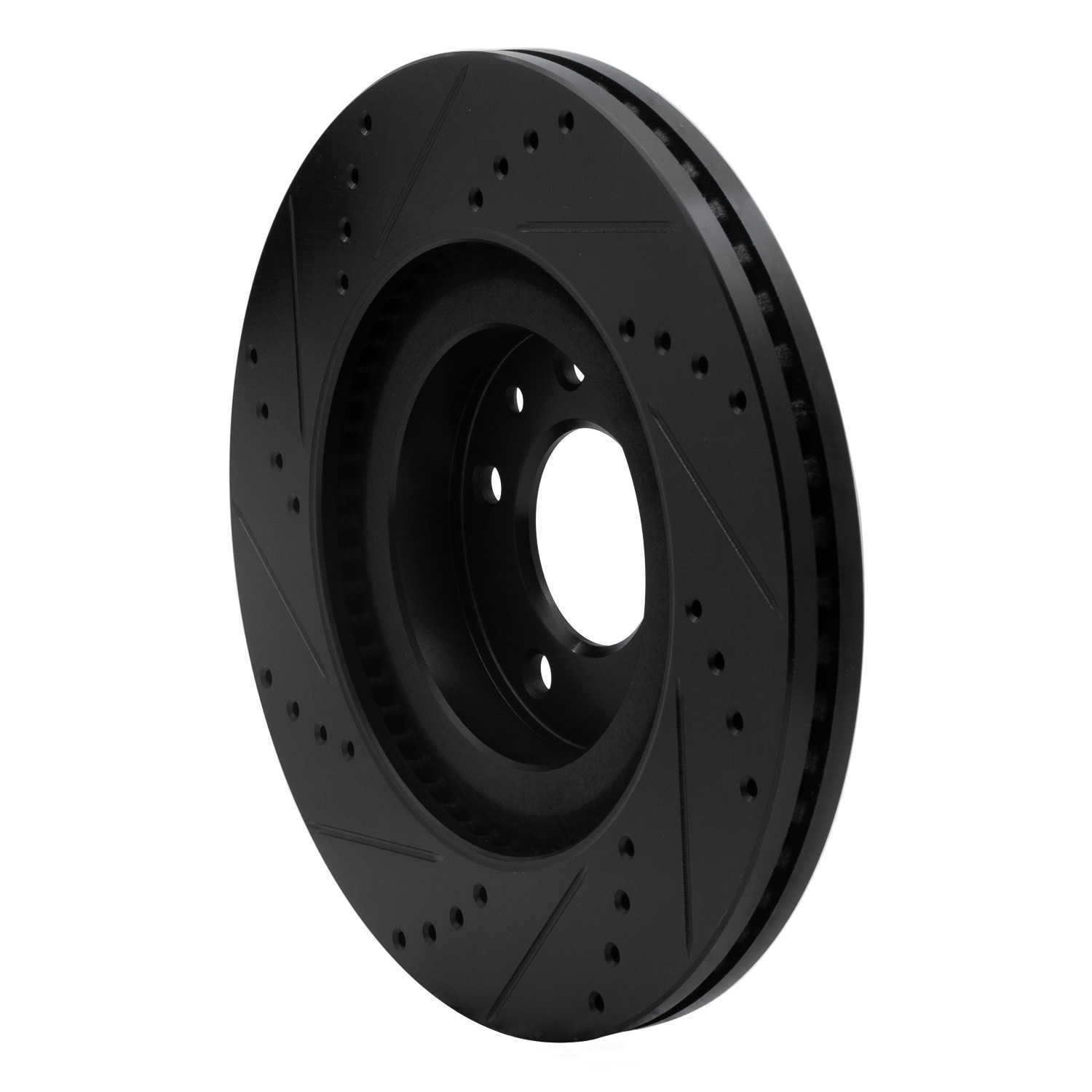 Dynamic Friction Company 633-80069R DFC Brake Rotor - Drilled And Slotted - Black