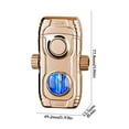 thumbnail image 1 of Hxlamzoo Dual Flame Windproof Lighter, Switchable Windproof Jet and Soft Flame Lighter, Built-in LED Light, Visible Gas Chamber Rechargeable Butane Lighter, Gift for Men, 1 of 2