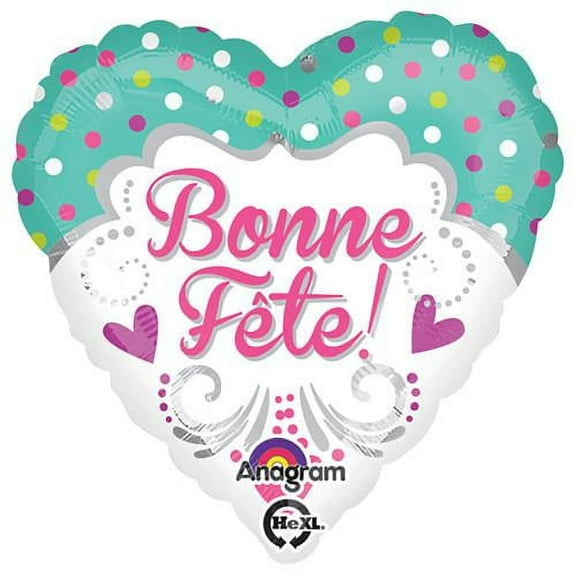LOONBALLOON French Balloons, 18″ BONNE FETE MAMAN