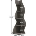 thumbnail image 2 of Tribesigns Small Corner Shelf, 5-Tier Modern Corner Bookcase for Small Space, Living Room (Gray), 2 of 9