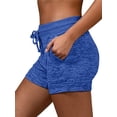 thumbnail image 1 of hirigin Women Soft Yoga Sport Shorts, Casual Gym Running High Waist Sport Stretchy Shorts Pant with Pockets Drawstring, 1 of 1