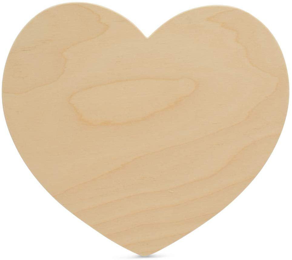 decoration etc Pet laser cut out heart shapes for craft making MDF Wooden Cat 