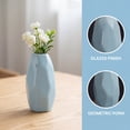 thumbnail image 2 of REGALWOVEN Small Ceramic BudModern Mini Vase, Decorative Flower Vase for Desktop, Shelf & Bathroom, Minimalist Boho Home Decor Blue 2.6"L x 2.6"W x 4.7"H, 2 of 6