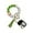 Chartreuse, variant on Silicone Key Ring Bracelet Beaded Wrislet Keychain Portable House Car Keys Ring Holder