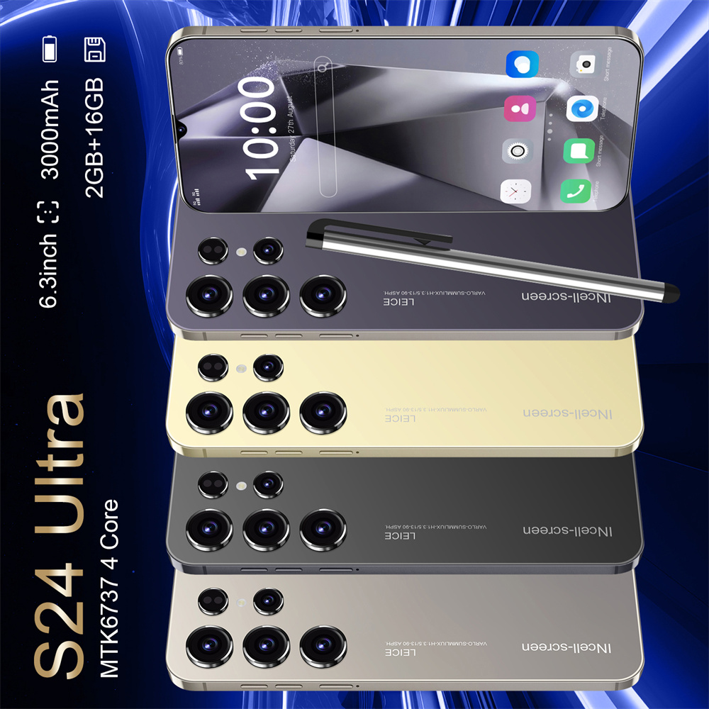2GB RAM 16GB ROM Unlocked Cell Phones,Smart Phones Unlocked Smartphones 6.3" HD In Cell Screen ,Mobile Phones, 4G Dual SIM T-Mobile Phone,S24 Ultra