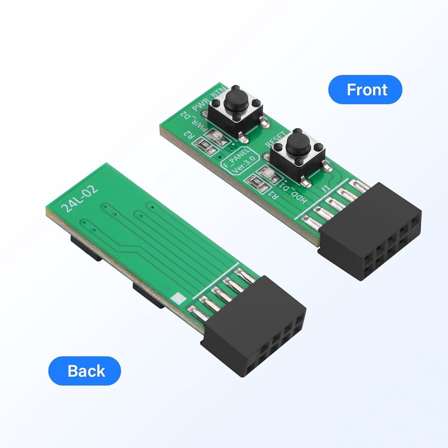 9 reset / power on / off switch board adapter test, suitable for desktop computer motherboards
