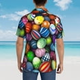 thumbnail image 6 of Disketp Hawaiian Shirts For Men,Easter Eggs2 Print Mens Casual Short Sleeve Button Down Shirts Beach Shirt, 6 of 8