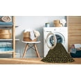 thumbnail image 2 of Ahgly Tapis Rond Lavable en Machine Intérieur Transitionnel Jaune Foncé Vert, 3 Pieds Rond, 2 of 7