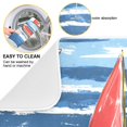 thumbnail image 2 of Yayeee Dish Drying Mat for Kitchen Counter 18"x24" Microfiber Absorbent Pad, Red Sailboats, 2 of 7
