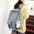 thumbnail image 4 of Paquete de viaje 4 piezas Mochila de lona Combo Set Mochilas escolares con bandolera Caja de lápices TOMSHOO Paquete de viaje, 4 of 7