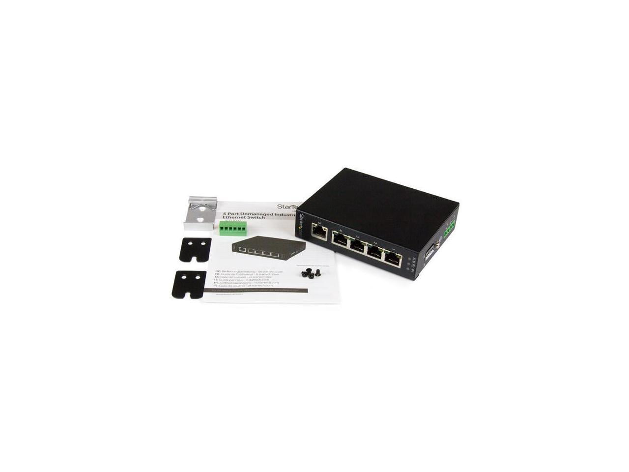 StarTech 5-Port Unmanaged Industrial Gigabit Ethernet Switch