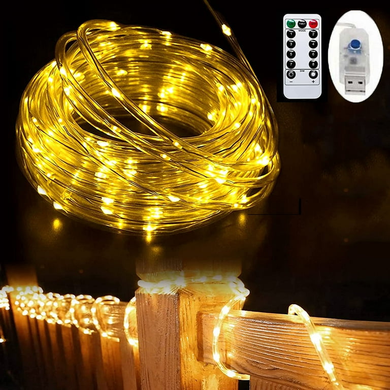 Battery operated rope sale lights