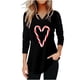 thumbnail image 2 of Pntutb Navidad mujer Casual ahueca hacia fuera la impresión de manga larga delgada blusa camiseta tops Pntutb Pntutb-463, 2 of 5