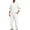 White, variant on Gytharion Hooded Sweatsuits for Men 2 Piece Sportwear Outfits Solid Casual Long Sleeve Button Drawstring Hoodie and Jogger Sweatpants Sets Loose Comfy Jacquard Tracksuit Sets