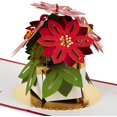thumbnail image 1 of Signature Paper Wonder Pop Up Christmas Card (Poinsettias), 1 of 7
