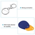 thumbnail image 4 of Unique Bargains Leather Key Fob, PU Leather Key Fobs with Key Rings Keychain Holder Dark Blue, 4 of 6