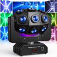 thumbnail image 1 of Moving Head 18 LED RGBW 180W Sound Activated DMX 512 Control Stage Light for DJ KTV Disco Party, 1 of 6