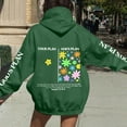 thumbnail image 4 of Christian Hoodies for Women Oversized Jesus Faith god Letter Print Hooded Sweatshirts Religious Inspirational Pullover, 4 of 5