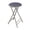 Grey-Single, variant on Folding Stool - Backless 24-inch With 225lb Capacity For Kitchen Or Rec Room Portable Indoor Counter Bar Stools (blue)