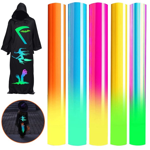 Rong Yun Glow In The Dark Htv Heat Transfer Vinyl Bundle Glitter Htv Heat Transfer Vinyl Bundle