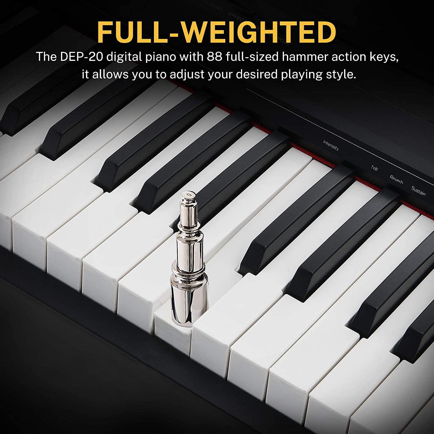 Donner DEP-20 Beginner Digital Piano 88 Keys Full Size Weighted Keyboard, Portable Electric Piano