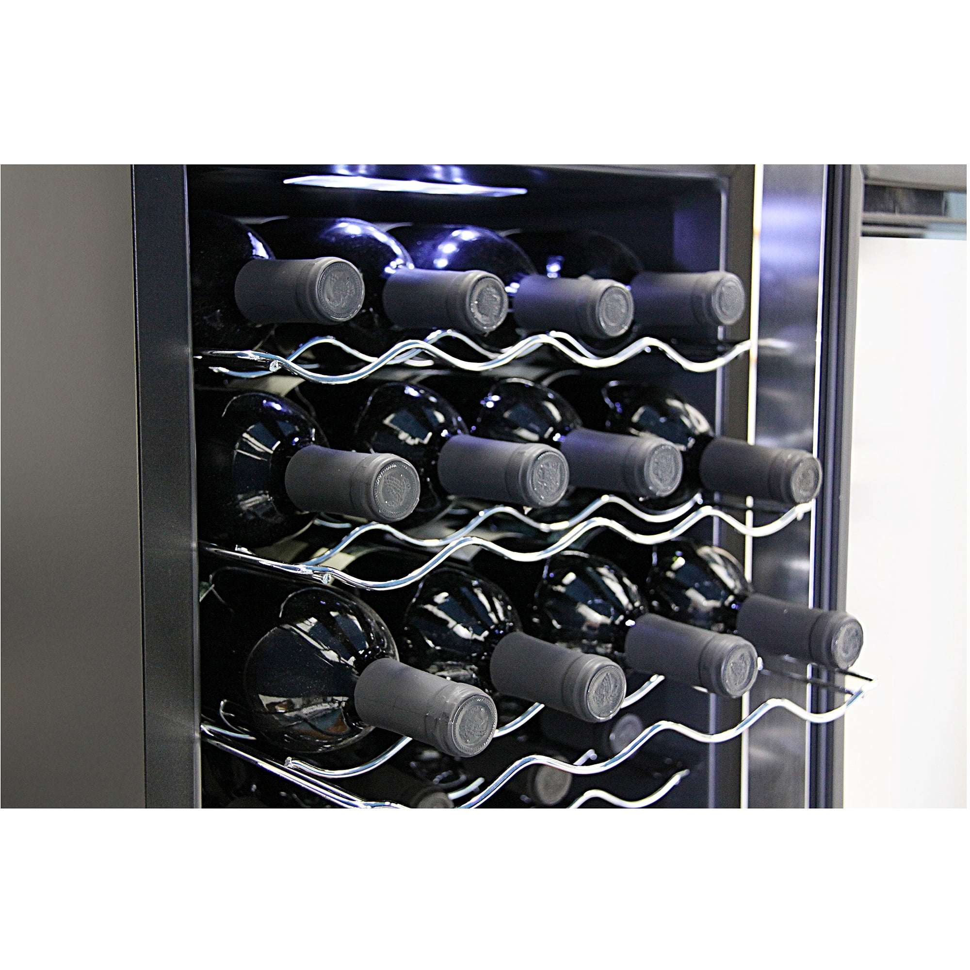Whynter 20Bottle Thermoelectric Wine Cooler, Black