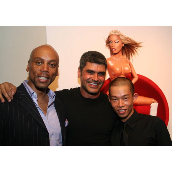 Rupaul, Photographer Mike Ruiz And Doll Designer Jason Wu Inside For Integrity Toys Rupaul Fashion Doll Launch Party,
