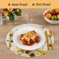 thumbnail image 4 of Pig Sunflower Western Round 13 Inch Placemats Set of 2, Rustic Daisy Linen Texture HeatResistant Non Slip Place Mats for Dining Table, Wipeable Braided Kitchen Table Mats for Housewarming, 4 of 9