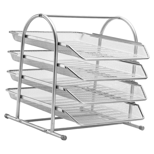 Organizador clasificador de archivos de escritorio, bandeja para cartas, archivador multiusos independiente, porta documentos para oficina, estudio y Argén