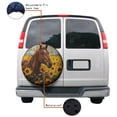 thumbnail image 4 of KAKALAD Horse Sunflowers 10 Spare Tire Cover Universal Vehicle Accessories Buckle Car Tools 14”in, 4 of 6
