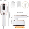 thumbnail image 2 of HFLYJPYW Miniplancha de Vapor para Ropa, Vaporizador de Viaje, Plancha de Vapor Portátil, Plancha de Vapor Micro, Mini Vaporizador de Mano, Planchado en Seco y Húmedo para Viajes en Casa (Blanco), RT, 2 of 5