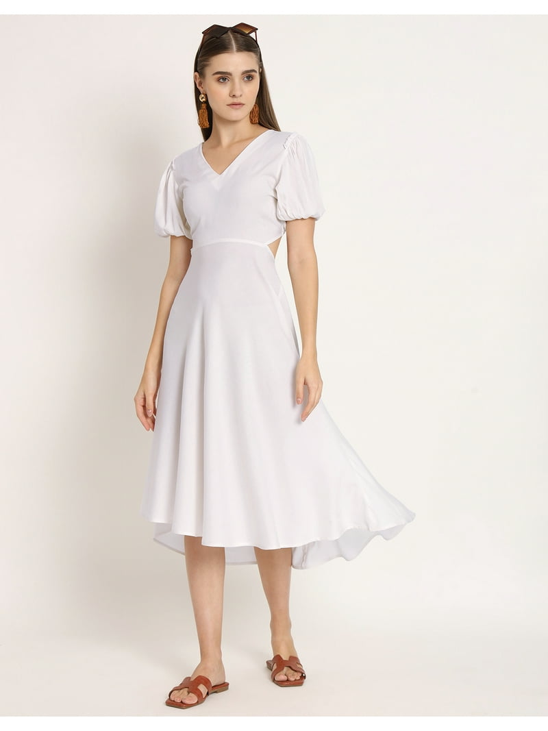 linen fabric dresses Timeless Oatmeal Linen Midi Dress | Trendy Women's Dresses