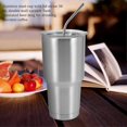 thumbnail image 2 of Stainless Steel Tumbler Cup with Lid Straw 30 Oz Double Wall Vacuum Flask Insulated Beer Cup Drinking Thermoses Coffee, 2 of 5