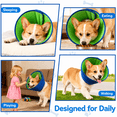 thumbnail image 5 of Dog Recovery Collar, Soft Cones for Dogs after Surgery, Dog Cone Collar for Wound Healing & Anti-Licking, Blue-Green, 5 of 7