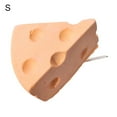 thumbnail image 2 of Flmtop Pet Rabbit Hamster Cheese Shape Teeth Grinding Mineral Calcium Molar Stone Toy, 2 of 8