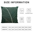 thumbnail image 5 of RUIYC Tropical Leaves Throw Pillow Covers, Satin Decorative Abstract Natural Plant Leaf Pillowcase Minimalist Soft Square Cushion Covers for Living Room Bedroom Couch., 5 of 5