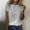 Light Gray, variant on TYGHBN Women's Fashion Print Casual Point Sleeve Crew Neck T Shirt Top Top Women Loose Short Sleeve Shirts for Women Womens T Shirt Apparel Shirt Long Sleeve Rayon Tops for Women Womens Athletic Tops