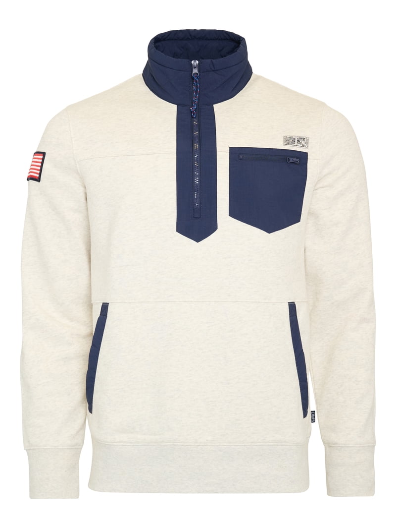 Chaps Men's Island French Terry Quarter Zip Sweatshirt, Sizes S