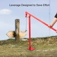 thumbnail image 3 of VEVOR T Post Puller 43.3x5.9x5.9in Fence Post Puller Jack Heavy Duty Fence Post Puller with Lifting Chain Puller T Post Puller for Round Fence Posts T Stakes Sign Post & Tree Stump, 3 of 9