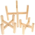 thumbnail image 4 of 3pcs Flower Pot Stands Flower Pot Holders Wooden Bonsai Stands Bonsai Racks, 4 of 7