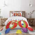 thumbnail image 3 of Ambesonne Colorful Quilted Bedspread Set 2 Pcs, Party Swirls, Twin Size, Multicolor, 3 of 6