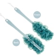 thumbnail image 2 of Arswin Depurador de espalda para ducha Lufa Mango largo Cepillo corporal para baño Esponja de malla de nailon suave en un palo para ducha Hombres Mujeres Niños Ancianos Exfoliante Limpieza Luffa para, 2 of 9