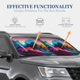 thumbnail image 4 of Balery Colorful Surreal Landscape Parasol para parabrisas de coche de 2 piezas | Parasol plegable para parabrisas delantero de coche para la mayoría de sedanes-Medium, 4 of 6