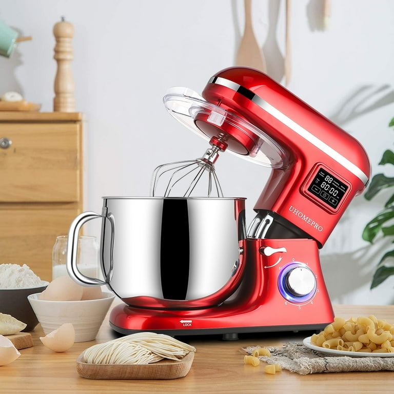 uhomepro 8.5QT Stand Mixer for Home Commercial, 6+0+P-Speed Tilt-Head 660W Kitchen Dough Mixer, LED Display Electric Cake Mixer With Dough Hook, uhomepro 8.5QT Stand Mixer for Home Commercial, 6+0+P-Speed Tilt-Head 660W Kitchen Dough Mixer, LED Display Electric Cake Mixer With Dough Hook,