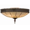 thumbnail image 5 of Meyda Tiffany 170004 Vincent Honeycomb 3 Light 15" Wide Semi-Flush Bowl Ceiling Fixture -, 5 of 7