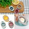 thumbnail image 2 of Egg Slicer for Hard Boiled Eggs Egg Cutter Strawberry Slicer Duty Aluminium Tomato Slicer Stainless Steel Wire Multipurpose Egg Slicer Dicer for Soft Fruit Mushroom Home Use,Blue,3.2x4.7", 2 of 6