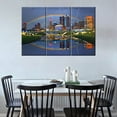 thumbnail image 2 of TISHIRON 3PCS Framed Canvas Wall Art Set,42"x28" Ohio Photographic Panorama Canvas Art Decor, 2 of 7